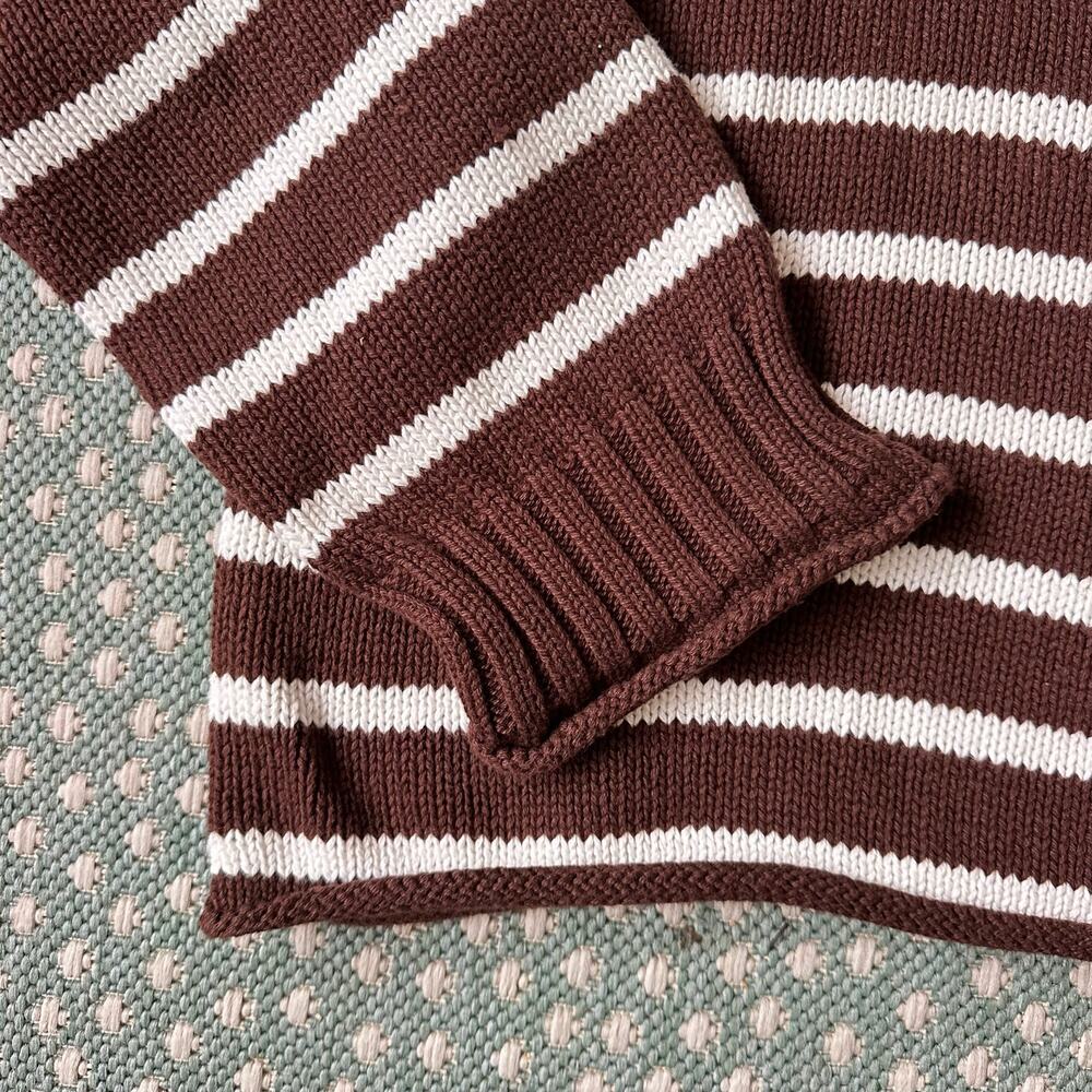 NWT Jcrew RollnecK Sweater in Stripe - Picture 4 of 9